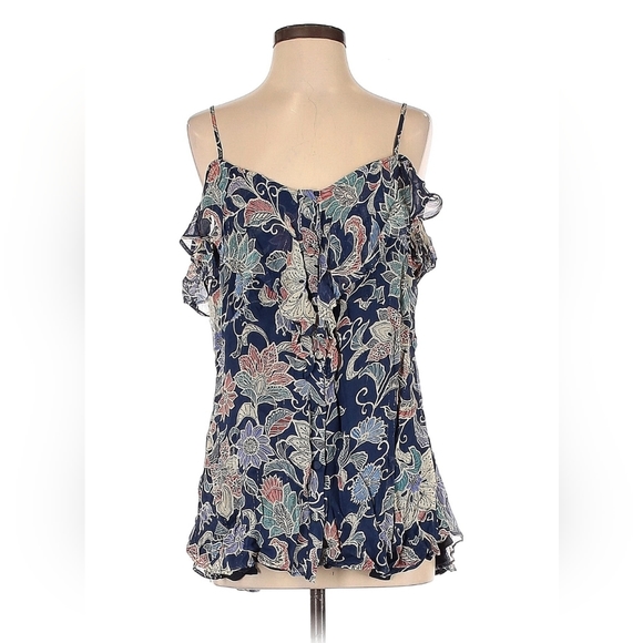 Anthropologie Maeve Mariposa Blouse Top Size 8 Multicolor Open Shoulder … - Picture 4 of 11